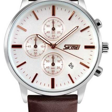 Αναλογικό ρολόι χειρός – Skmei - 9103 - 291037 - Brown/White