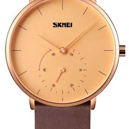 Αναλογικό ρολόι χειρός – Skmei - 9213 - Brown/Gold