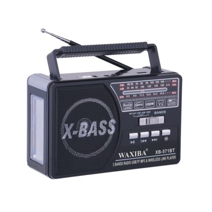 Επαναφορτιζόμενο ραδιόφωνο - XB-571BT - Waxiba - 005718 - Black