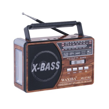 Επαναφορτιζόμενο ραδιόφωνο - XB-571BT - Waxiba - 005718 - Brown