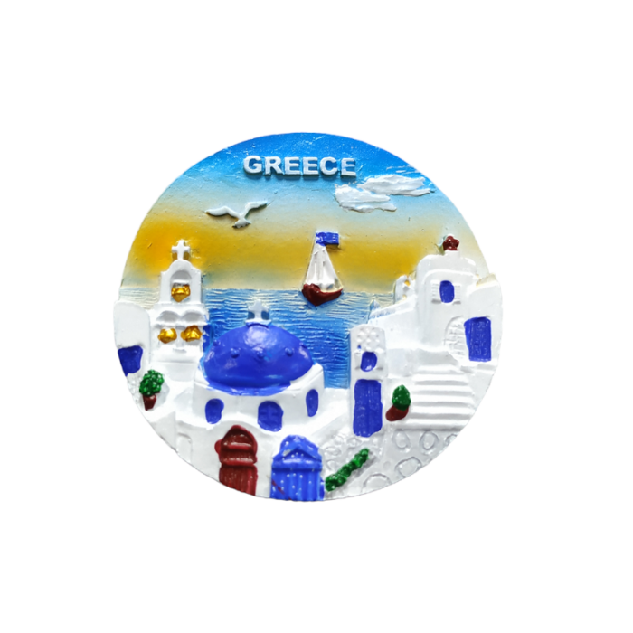 Tουριστικό μαγνητάκι Souvenir – Σετ 12pcs - Resin Magnet - 678240