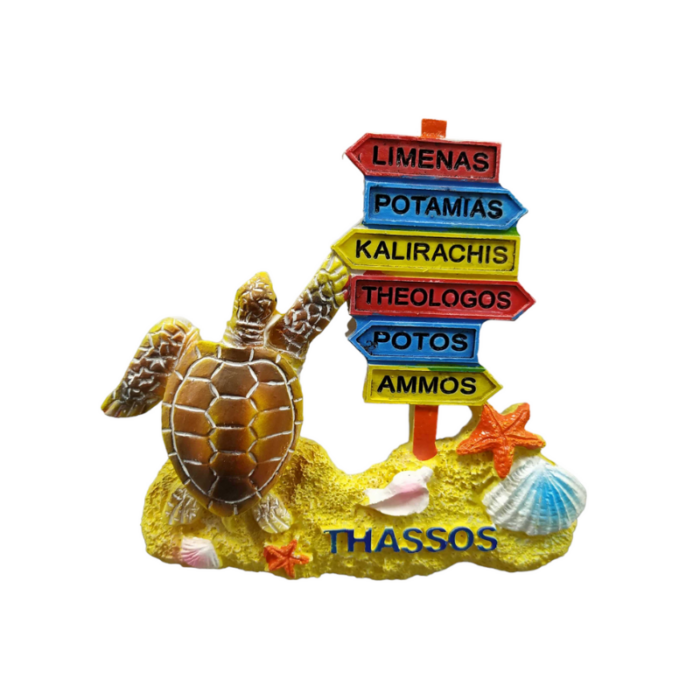 Tουριστικό μαγνητάκι Souvenir – Σετ 12pcs - Resin Magnet - Thassos - 678168