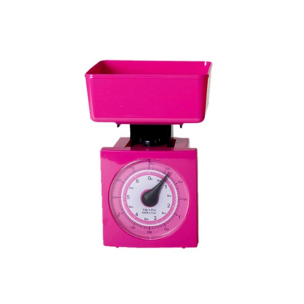 Αναλογική ζυγαριά κουζίνας με κάδο - KS-015 - 112425 - Pink