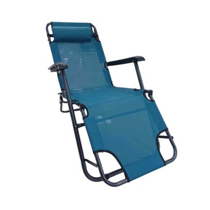 Πτυσσόμενη καρέκλα - ξαπλώστρα παραλίας - 1235 - 270935 - Blue